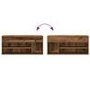 vidaXL Shoe Bench Old Wood Engineered Wood Medium Shoe Storage Bench
