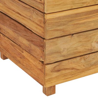 vidaXL Raised Bed 19.7"x15.7"x28.3" Recycled Teak Wood and Steel