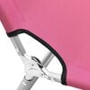 vidaXL Sun Lounger Pink Oxford fabric, Powder-coated steel Standard