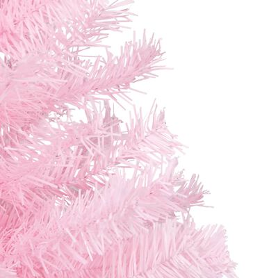 vidaXL Artificial Christmas Tree with Stand Pink 82.7" PVC