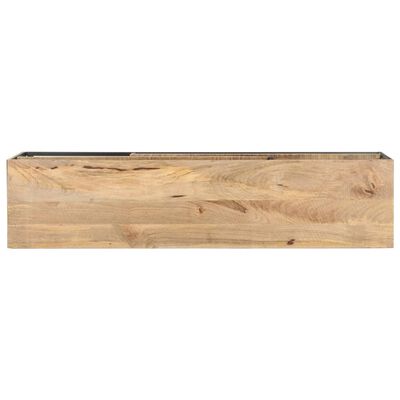 vidaXL TV Cabinet 51.2"x11.8"x17.7" Rough Mango Wood