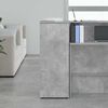 vidaXL Storage Cabinet Concrete Gray Engineered Wood Compact