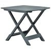 vidaXL Garden Table Green Plastic Medium Foldable Garden Table
