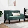 vidaXL Chesterfield Bench Dark Green 112 x 65.5 x 75 cm Velvet