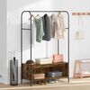 vidaXL Clothes Rack Brown Oak 100 x 44 x 160 cm Engineered Wood