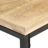 vidaXL Side Table Natural wood and Black