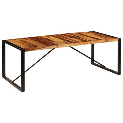 vidaXL Dining Table 86.6"x39.4"x29.5" Solid Sheesham Wood