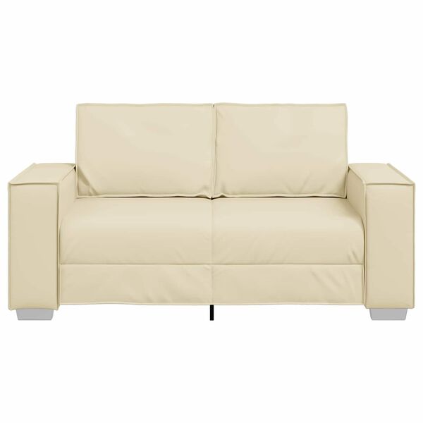 vidaXL Sofa Cream 62.99 x 30.71 x 33.07 in Fabric