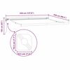 vidaXL Awning Frame White 137.80 x 98.43 in Aluminium