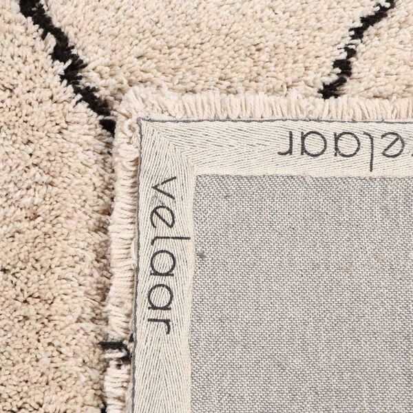 Dutch Lifestyle Rug Beige and Black Polyester 118.1x78.7in Non-slip