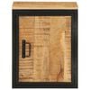 vidaXL Bathroom Cabinet Natural mango wood and black