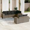 vidaXL Garden Sofa Set Grey