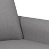 vidaXL Sofa Chair Light grey Polyester (fabric), metal, plywood