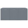 vidaXL Garden Storage Box Grey Polypropylene Medium