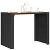 vidaXL Garden Bar Table Black
