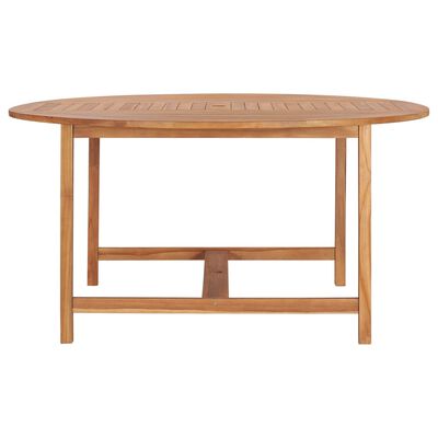 vidaXL Patio Table 59.1"x29.9" Solid Teak Wood