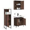 vidaXL Bathroom Cabinet Set Brown oak