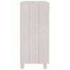 vidaXL Sideboard HAMAR White 33.5"x13.8"x31.5" Solid Wood Pine