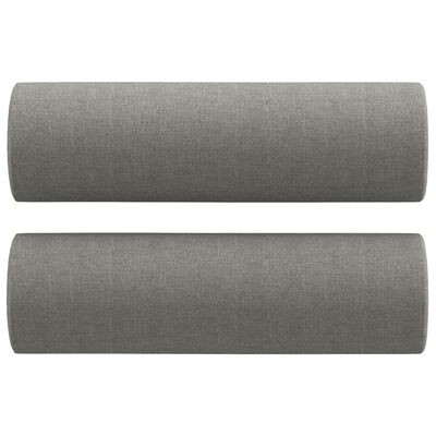 vidaXL 2-Seater Sofa with Pillows&Cushions Dark Gray 55.1" Fabric