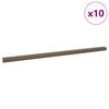 vidaXL Stair Nosings 10 pcs Brown 67 cm Aluminium