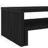 vidaXL Monitor Stand Black Oak 54x22x15 cm Engineered Wood