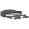 vidaXL Daybed With Trundle Dark gray