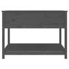 vidaXL Planter Grey Solid Pine Wood Large Planter Square Rustic