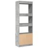 vidaXL Highboard Concrete grey Engineered wood Tall Highboard