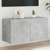 vidaXL TV Wall Cabinet Concrete grey Engineered wood Medium