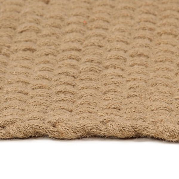 vidaXL Rug Natural Jute Color Jute 63 x 90 in Non-slip Rug