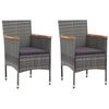 vidaXL Bistro Set Gray, Dark Gray