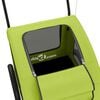vidaXL Pet Bike Trailer Green Oxford Fabric, Iron, PVC Tough