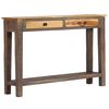 vidaXL Console Table Multicolor Solid wood 46.5x11.8x31.5 in