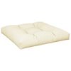 vidaXL Pallet Cushion Cream 100% polyester 27.6 x 27.6 x 4.7 in