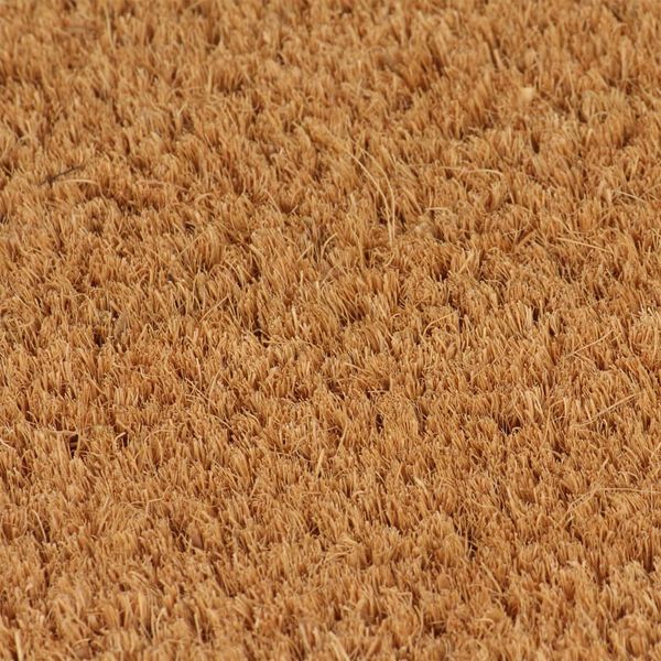 vidaXL Door Mat Natural Coir, PVC Medium Non-slip Door Mat