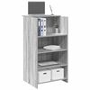 vidaXL Reception Desk Gray Sonoma Engineered wood Medium Reception Desk