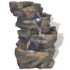 vidaXL Fountain Stone Effect Poly-resin Small Relaxing Fountain