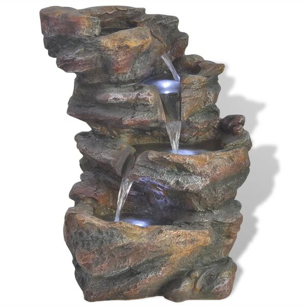 vidaXL Fountain Stone Effect Poly-resin Small Relaxing Fountain