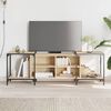 vidaXL TV Cabinet Sonoma Oak Engineered wood, Metal