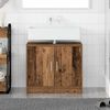 vidaXL Bathroom Cabinet with Storage Old Wood 24.80 x 11.42 x 21.65 in