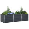 vidaXL Planter Anthracite 195 x 100 x 45 cm Galvanised Steel