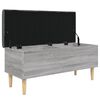 vidaXL Storage Bench Grey Sonoma