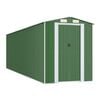vidaXL Garden Shed Green Galvanized Steel Large Garden Storage