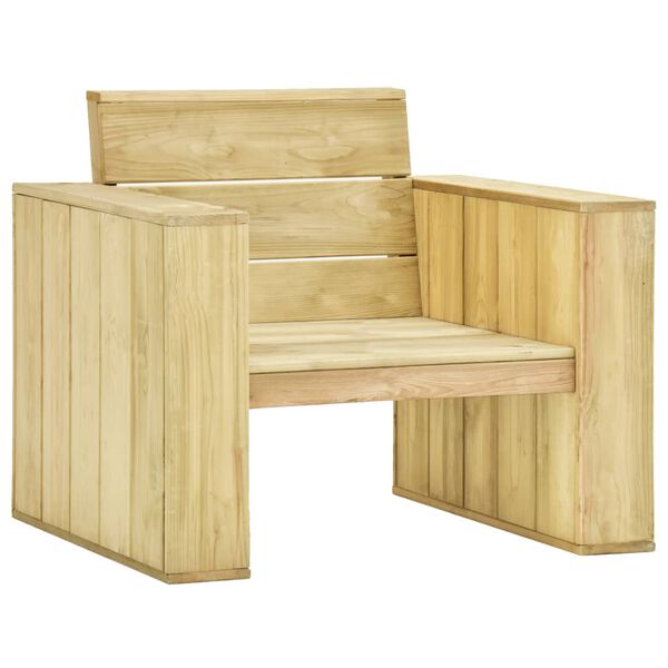 vidaXL Garden Lounge Set Brown Treated Pine Wood Large Durable