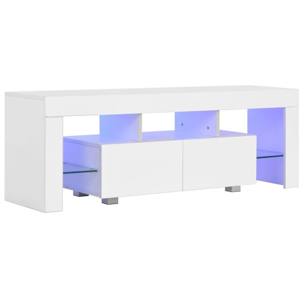 vidaXL TV Cabinet High gloss white E1 Engineered wood with melamine