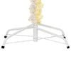 vidaXL Christmas Tree White with iridescent tips PVC, Steel Large