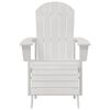 vidaXL Adirondack Chair White 74 x 82 x 92cm HDPE