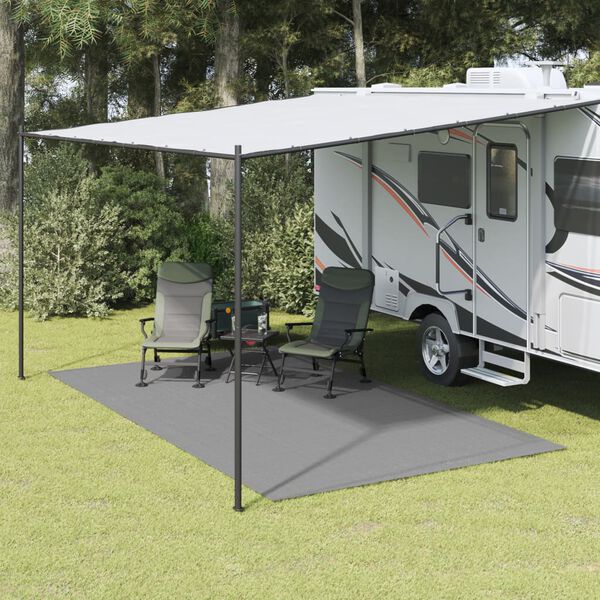vidaXL Tent Carpet Light Grey 13.1x8.2'