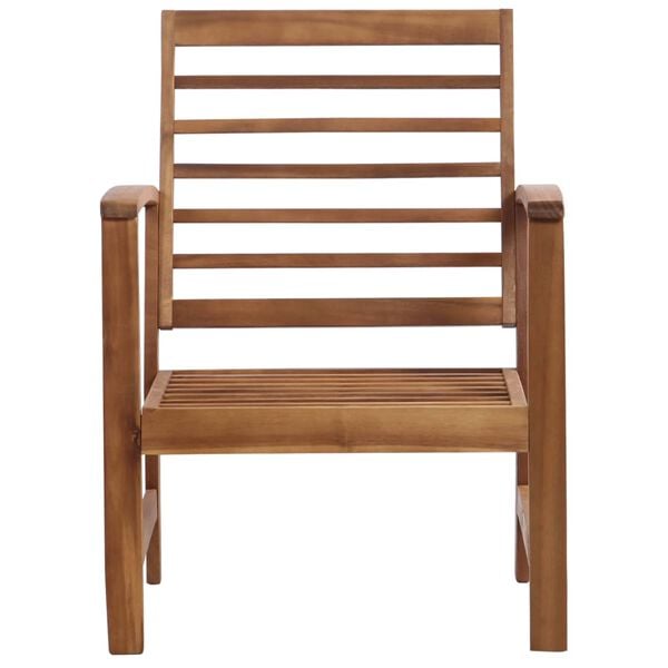 vidaXL Garden Sofa Set Brown Solid Acacia Wood Medium Durable