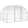 vidaXL Chicken Coop Silver Galvanized Steel Large Durable Chicken Coop